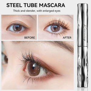 Waterproof Mascara Natural Black 3D Silk Fiber Eyelashes