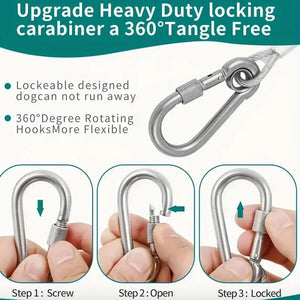 Transparent  Stainless Steel PVC Coated Clothesline